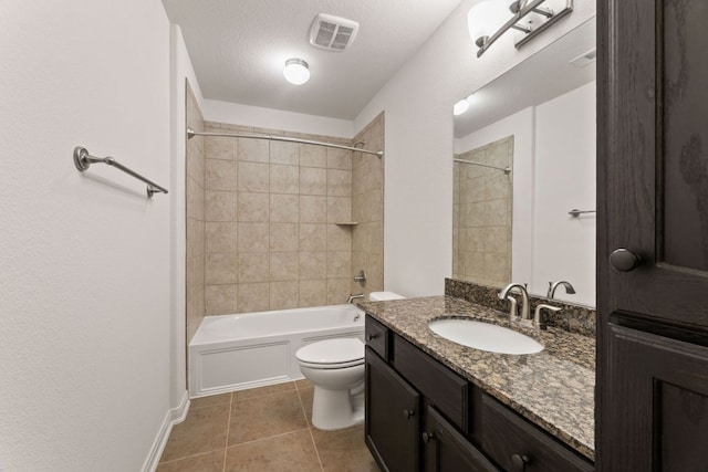 851 Stone Mountain Dr, Marble Falls, TX 78654 - full bathroom featuring vanity, tile patterned floors, and  shower combination
