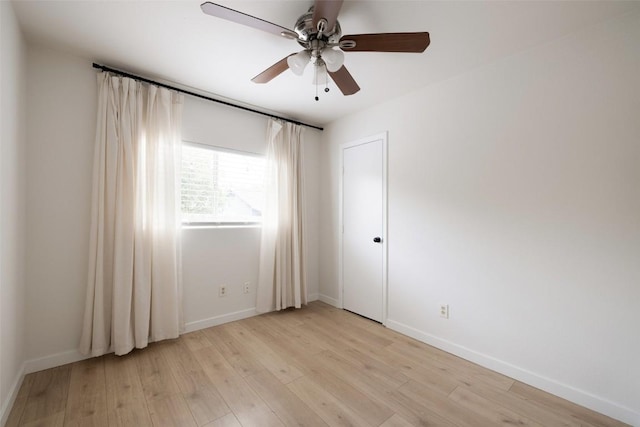 701 Mankato Dr, Austin, TX 78748 - unfurnished room with a ceiling fan and light wood-type flooring