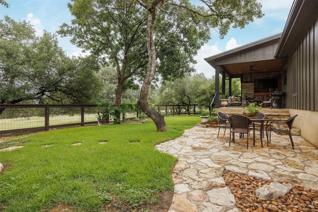79 Saddle Rock Rdg, Wimberley, TX 78676 - view of yard with a patio and outdoor dining space