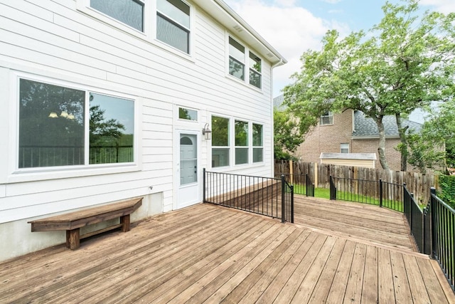 10504 Grand Oak Cir, Austin, TX 78750 - wooden deck featuring a fenced backyard