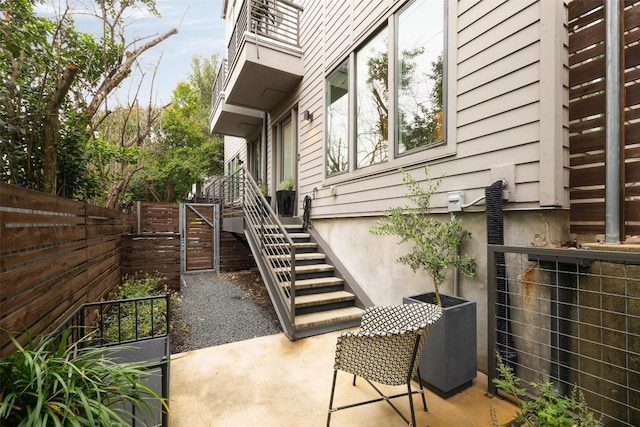 3100 Menchaca Rd Unit 10, Austin, TX 78704 - view of patio featuring stairway