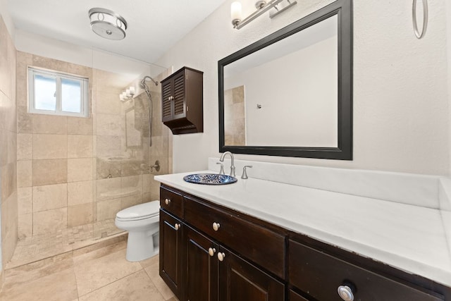 900 S Lamar Blvd Unit 304, Austin, TX 78704 - bathroom with vanity, tiled shower, and tile patterned flooring