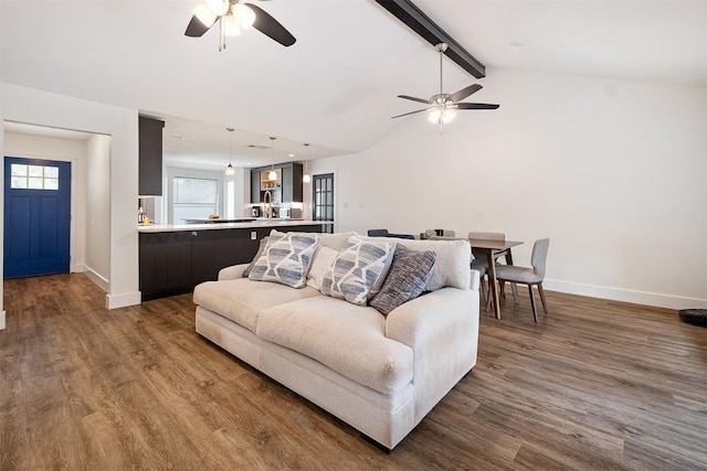 13516 Caldwell Dr, Austin, TX 78750 - living area featuring ceiling fan and wood finished floors