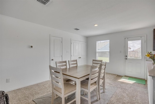 2406 Windrow Ln, Lockhart, TX 78644 - dining area featuring light colored carpet