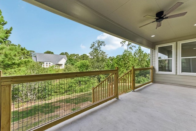 130 Mokalau Dr, Bastrop, TX 78602 - view of patio / terrace featuring ceiling fan