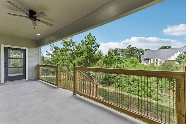 130 Mokalau Dr, Bastrop, TX 78602 - view of patio / terrace with ceiling fan