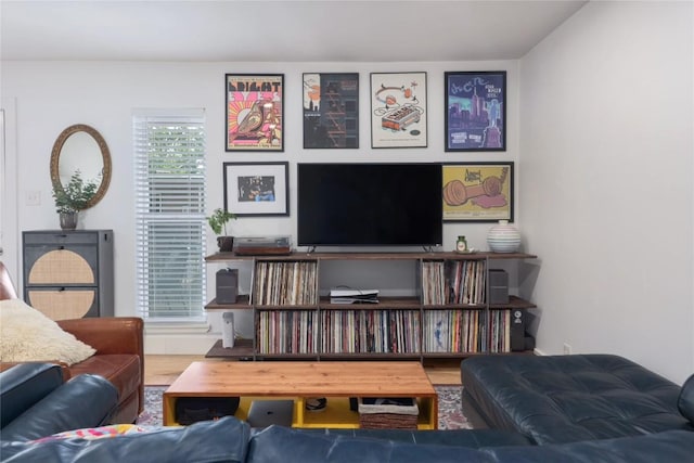 5820 Berkman Dr Unit 205, Austin, TX 78723 - living room with wood finished floors
