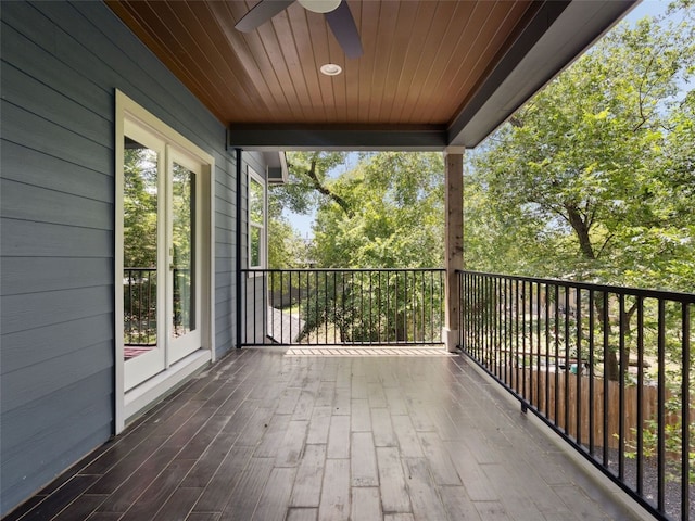 5408 Prock Ln Unit A, Austin, TX 78721 - balcony with ceiling fan