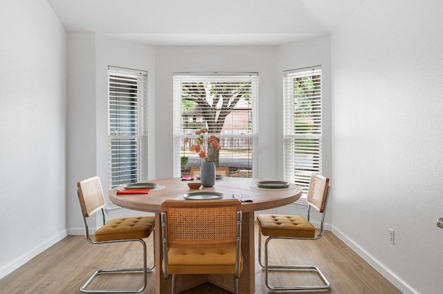 9273 Vigen Cir, Austin, TX 78748 - dining area featuring light wood-style floors and baseboards