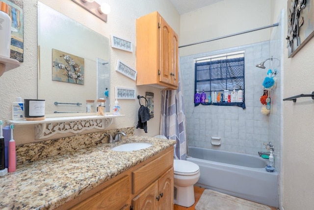 2700 County Road 224, Florence, TX 76527 - bathroom with vanity and shower / bath combo with shower curtain