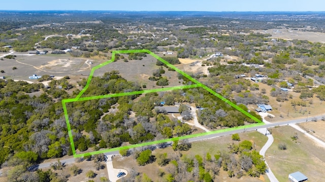 2700 County Road 224, Florence, TX 76527 - aerial overview of property's location featuring property boundaries highlighted