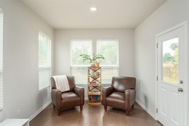 2049 Cartway Ct, Leander, TX 78641 - living area featuring plenty of natural light, wood finished floors, and recessed lighting