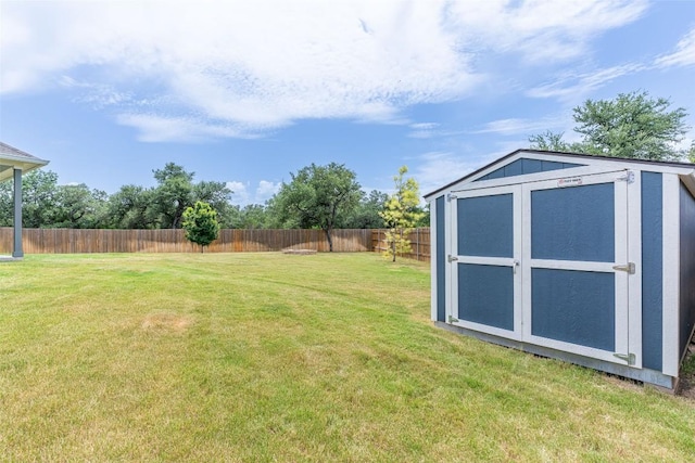 2049 Cartway Ct, Leander, TX 78641 - fenced backyard with a storage shed