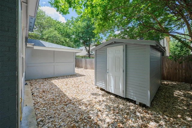 8104 Broken Branch Dr, Round Rock, TX 78681 - view of shed with a fenced backyard