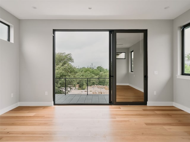 412 Kemp St, Austin, TX 78741 - unfurnished room featuring wood finished floors