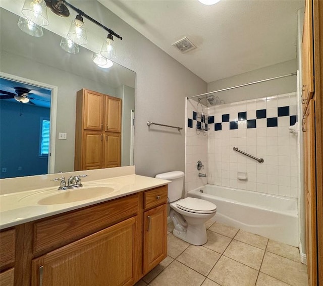 6900 E Riverside Dr Unit 8, Austin, TX 78741 - full bath featuring vanity, tile patterned floors, and bathing tub / shower combination