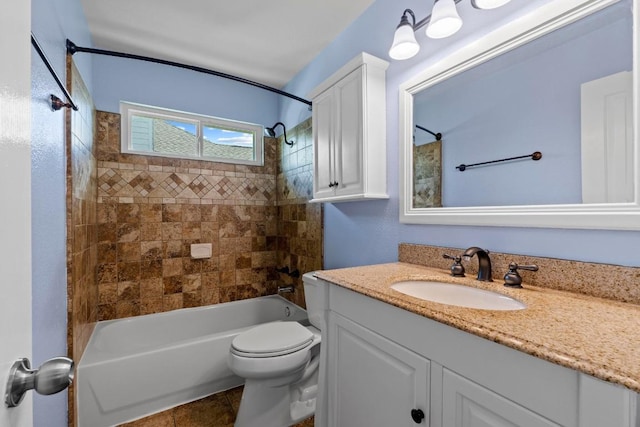 9105 Trickle Trace Trl, Round Rock, TX 78681 - bathroom featuring vanity, shower / washtub combination, and tile patterned flooring