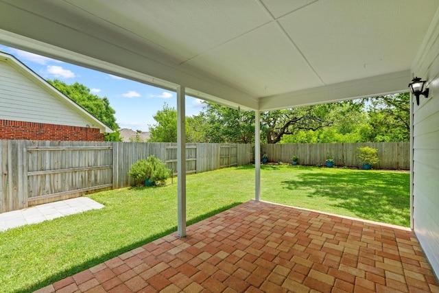 9105 Trickle Trace Trl, Round Rock, TX 78681 - fenced backyard featuring a patio