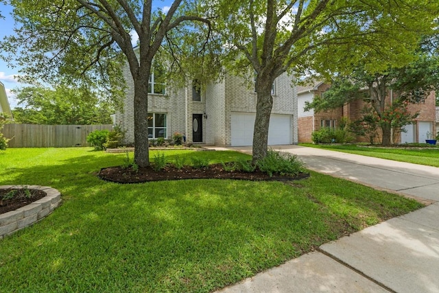 9105 Trickle Trace Trl, Round Rock, TX 78681 - view of front of home with driveway and brick siding