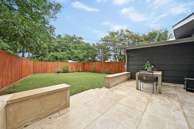 2306 Westoak Dr, Austin, TX 78704 - fenced backyard with a patio area and outdoor dining space