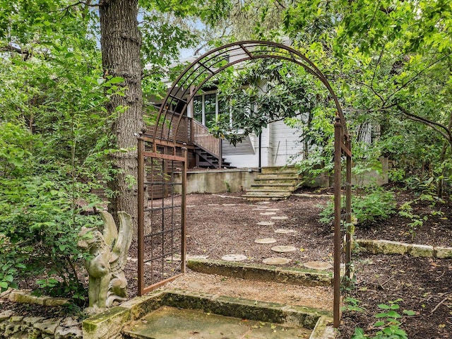 1118 Reagan Ter, Austin, TX 78704 - view of yard featuring stairs
