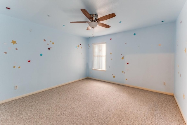 601 Indian Run Dr, Pflugerville, TX 78660 - spare room featuring light colored carpet and ceiling fan