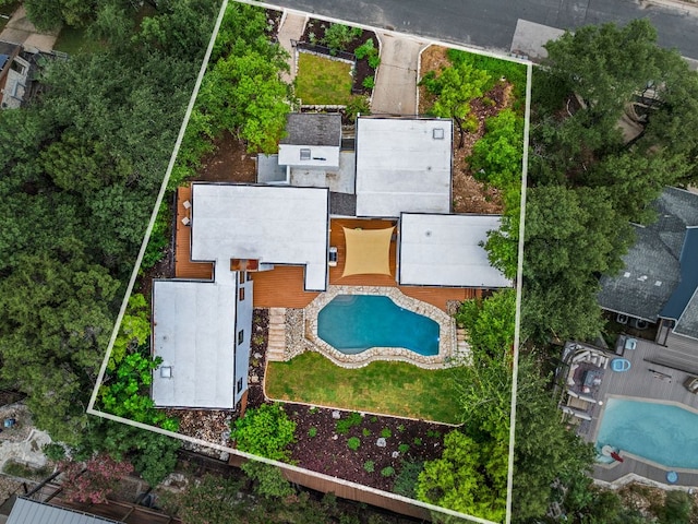 3704 Laurel Ledge Ln, Austin, TX 78731 - view of property location featuring property parcel outlined
