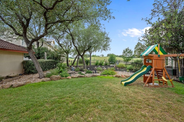 5715 Misty Hill Cv, Austin, TX 78759 - view of yard with a playground