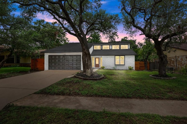 11462 Bristle Oak Trl, Austin, TX 78750 - mid-century inspired home with a garage and concrete driveway