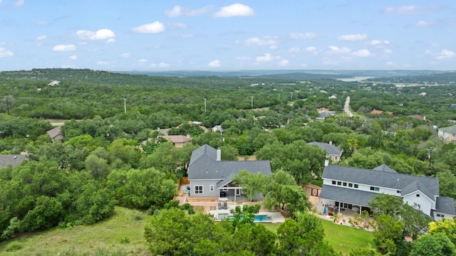 503 Alva Dr, Spicewood, TX 78669 - drone / aerial view of a heavily wooded area