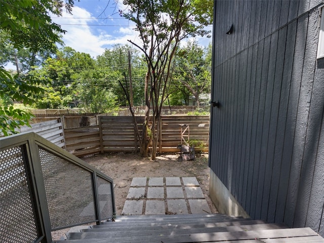 1605 Garden St, Austin, TX 78702 - wooden terrace with a fenced backyard