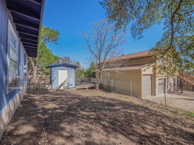 3908 Boat Dock Rd, Lago Vista, TX 78645 - view of yard featuring a storage shed and cooling unit