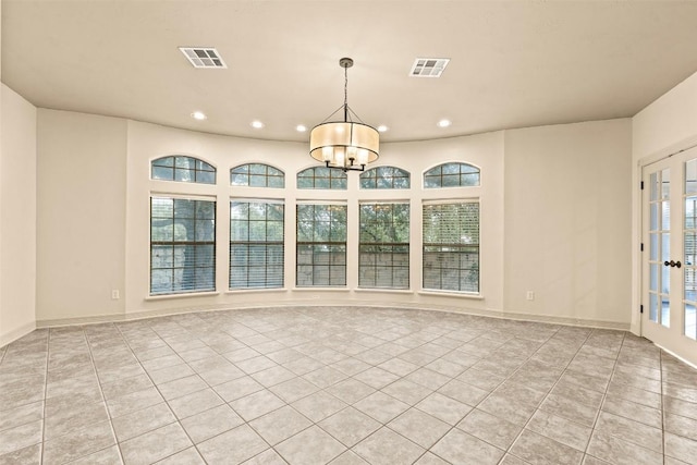 2908 Arbor Ct, Round Rock, TX 78681 - unfurnished sunroom featuring a chandelier