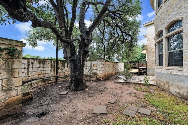 2908 Arbor Ct, Round Rock, TX 78681 - fenced backyard featuring a deck