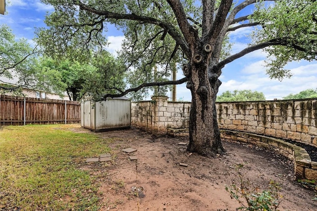 2908 Arbor Ct, Round Rock, TX 78681 - fenced backyard with a storage unit