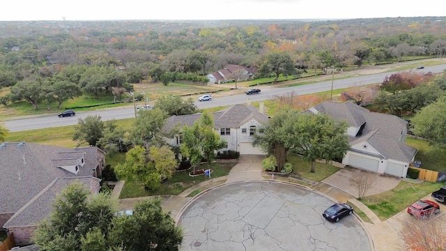 2908 Arbor Ct, Round Rock, TX 78681 - aerial perspective of suburban area featuring a heavily wooded area