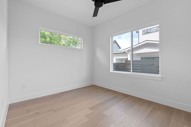 6406 Cannonleague Dr Unit 2, Austin, TX 78745 - empty room featuring light wood-style floors and ceiling fan