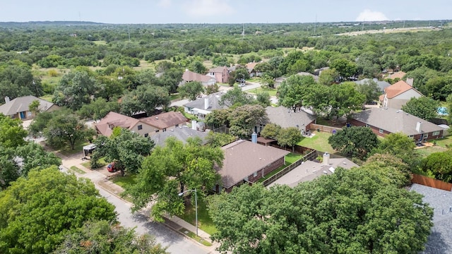 5205 Encinitas Ln, Austin, TX 78749 - aerial perspective of suburban area with a heavily wooded area