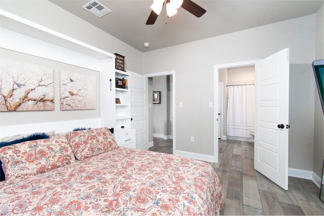 2050 Chalk Mill Xing, Salado, TX 76571 - bedroom featuring wood finished floors and a ceiling fan