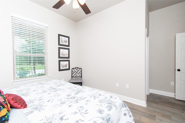 2050 Chalk Mill Xing, Salado, TX 76571 - bedroom with wood finished floors and a ceiling fan