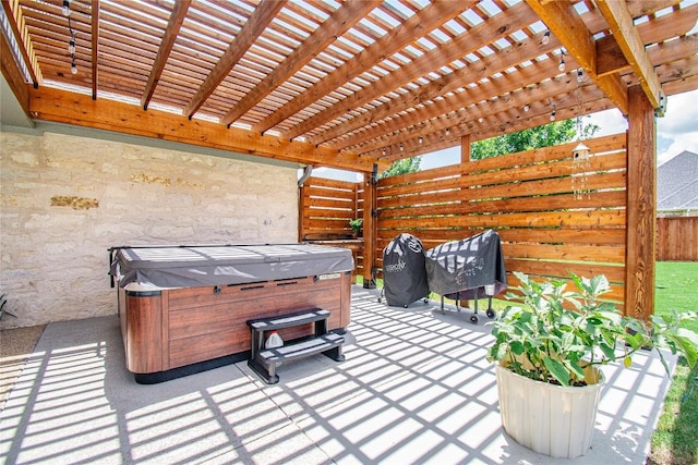 2050 Chalk Mill Xing, Salado, TX 76571 - view of patio with a hot tub