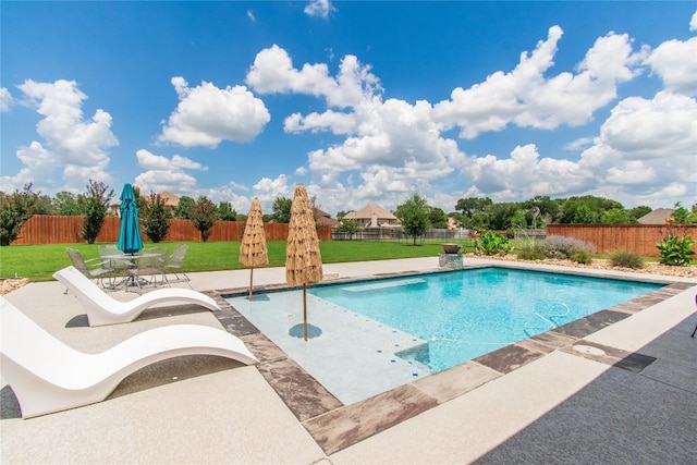 2050 Chalk Mill Xing, Salado, TX 76571 - view of pool with a fenced backyard and a patio area