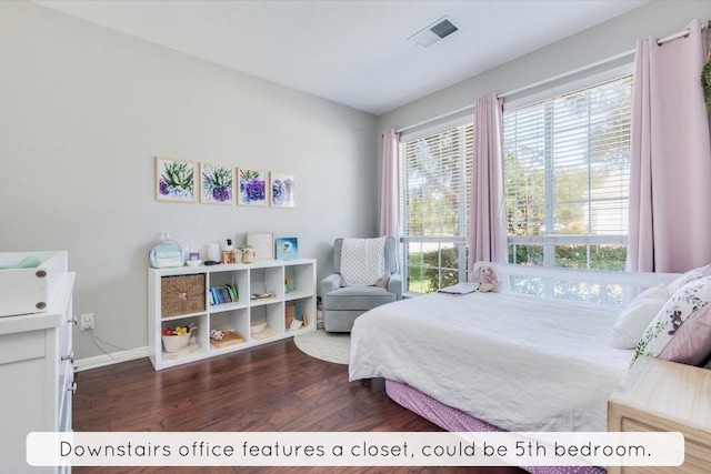 1604 Hughes Dr, Cedar Park, TX 78613 - bedroom with wood finished floors and baseboards