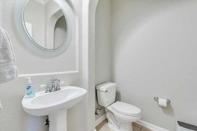 1604 Hughes Dr, Cedar Park, TX 78613 - bathroom with toilet and tile patterned floors