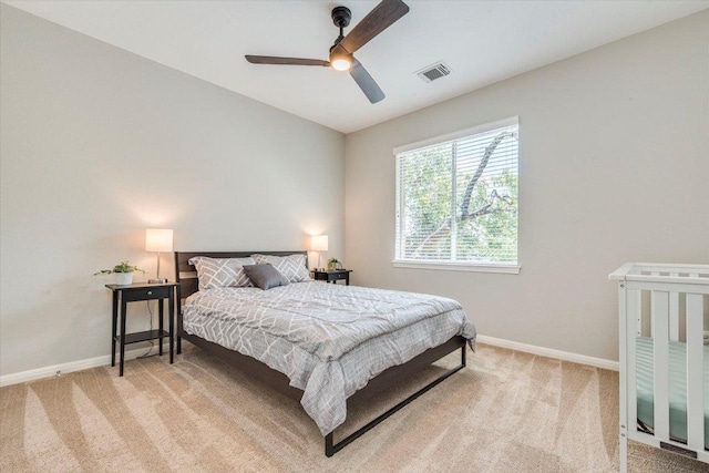 1604 Hughes Dr, Cedar Park, TX 78613 - bedroom featuring carpet flooring and a ceiling fan