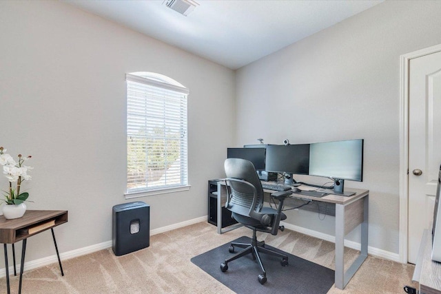 1604 Hughes Dr, Cedar Park, TX 78613 - home office featuring plenty of natural light and carpet flooring