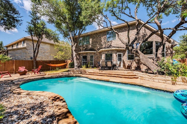 1604 Hughes Dr, Cedar Park, TX 78613 - view of swimming pool with a patio