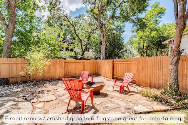 1604 Hughes Dr, Cedar Park, TX 78613 - fenced backyard featuring a patio area