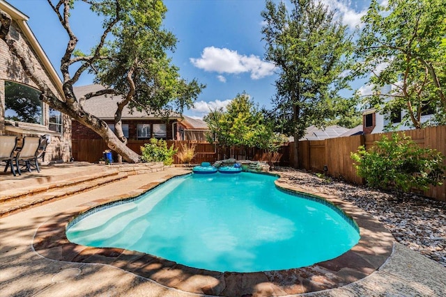 1604 Hughes Dr, Cedar Park, TX 78613 - view of pool featuring a patio and a fenced backyard