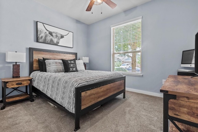 7104 Brick Slope Path, Austin, TX 78744 - bedroom with carpet and ceiling fan